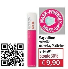 Acqua & Sapone Maybelline Rossetto Super Stay Matte Ink offerta