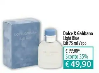 Acqua & Sapone Dolce&Gabbana Light Blue Pour Homme Uomo 75 Ml offerta