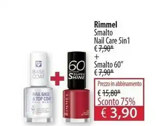 Acqua & Sapone Rimmel Nail Care 5 In 1 offerta
