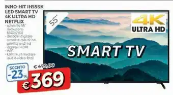 A&O Inno-hit IH55SK Led Smart Tv 4k Ultra Hd offerta