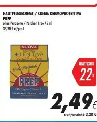 Coop Prep Crema Dermoprotettiva Paraben Free offerta