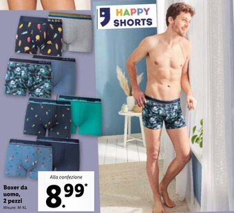 Lidl Boxer da uomo 2 pezzi M-XL offerta