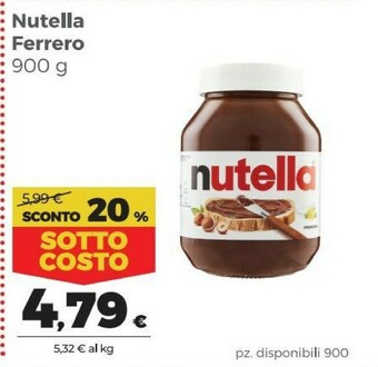 Coop Ferrero Nutella offerta