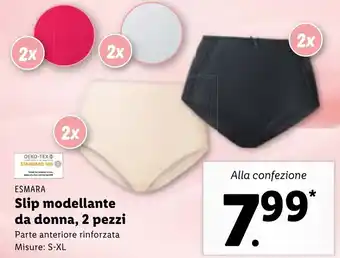 Esmara Slip modellante da donna 2pezzi S-ML