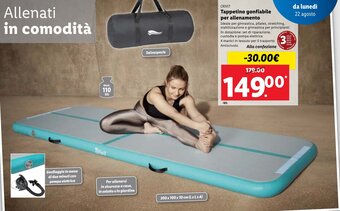 Lidl Crivit Tappetino gonfiabile per allenamento offerta