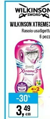 Caddy's Wilkinson sword Rasoio offerta