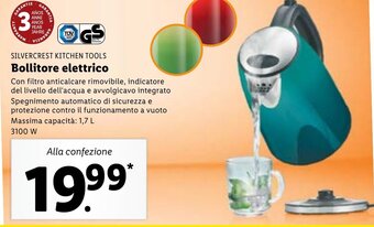Lidl Silvercrest Kitchen Tools Bollitore elettrico offerta