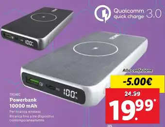 Lidl Tronic Powerbank 10000mAh offerta