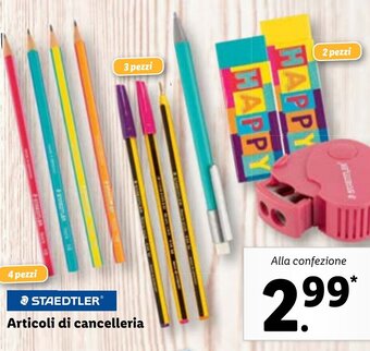 Lidl Staedtler Articoli di cancelleria offerta