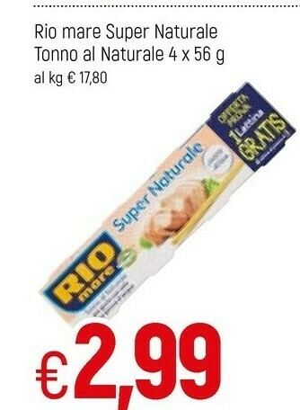 Famila Rio Mare Tonno Rio mare offerta