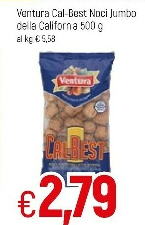 Famila Ventura Cal Best Noci Jumbo Della California 500 G(ml) offerta