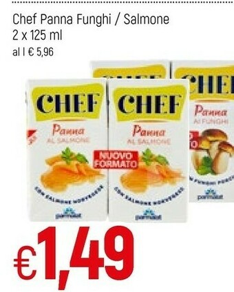 Famila Parmalat Chef Panna Funghi / Salmone offerta