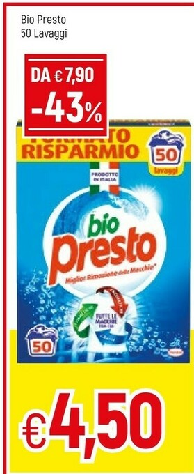 Famila Presto Detersivo lavatrice offerta