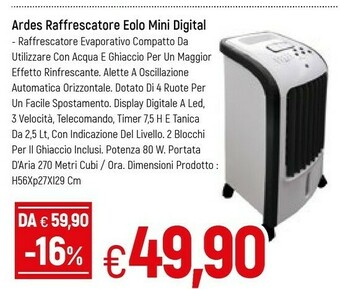 Famila Ardes Ventilatore offerta