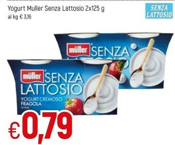 Famila Muller Müller - Yogurt Cremoso Bianco Senza Lattosio 250 G(ml) offerta