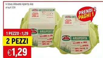 Famila Aia 4 Uova Allevate Aperto offerta