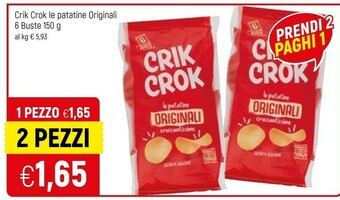Famila Crik crok Le Patatine Originali offerta