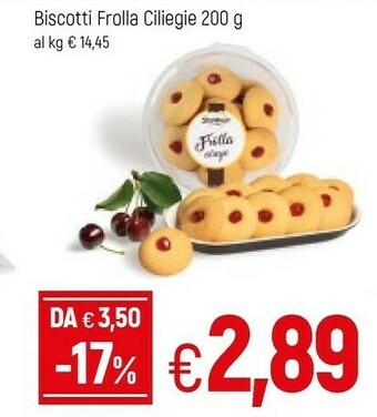 Famila Biscotti Frolla Ciliegie offerta