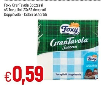 Famila Foxy Tovaglioli offerta