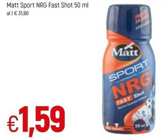 Famila Matt Sport Nrg Fast Shot offerta