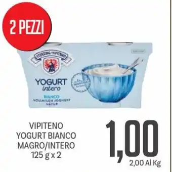 Supermercati Piccolo Vipiteno Yogurt Bianco Magro/Intero 125 g x 2 offerta
