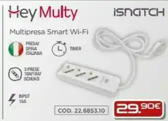 Gbc Isnatch Hey Multy Multipresa Smart Wi-fi offerta