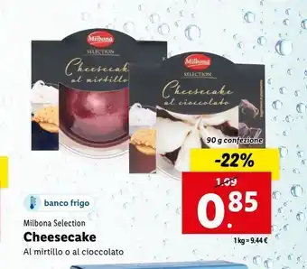 Lidl Cheesecake 90g offerta