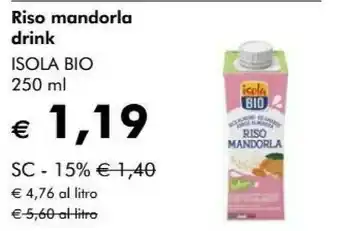 Isola bio Riso Mandorla Bio 250 G(ml)