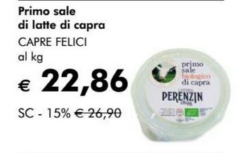 Giardineria Capre Felici Primo Sale Di Latte Di Capra offerta