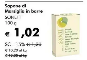 Sonett Sapone Di Marsiglia In Barre