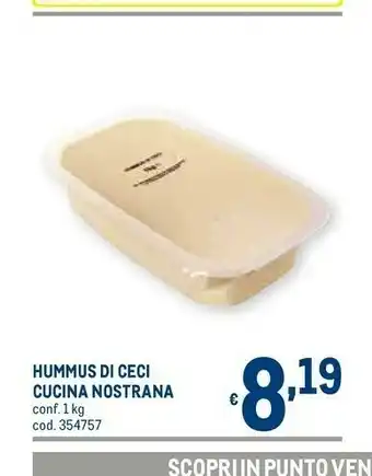 Metro Metro chef Hummus offerta