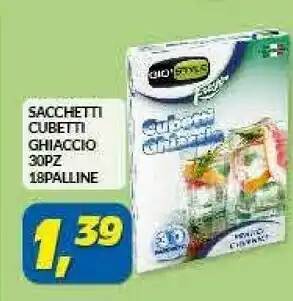 Risparmio Casa Sacchetti Cubetti Ghiaccio 30 Pz 18 Palline offerta
