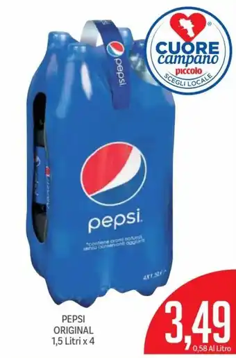 Supermercati Piccolo Pepsi Original 1,5 Litri x 4 offerta