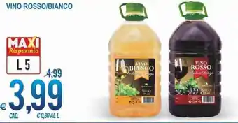 MD Discount Vino Rosso/Bianco 5 L offerta