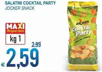 MD Discount Jocker Snack Salatini Cocktail Party kg 1 offerta