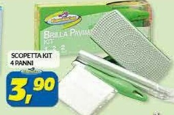 Risparmio Casa Scopetta Kit 4 Panni offerta