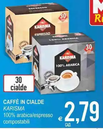 MD Discount Karisma Caffè om Cialde 100% arabica/espresso offerta