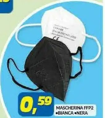Risparmio Casa Mascherina FFP2 Bianca, Nera offerta