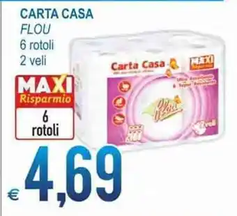 MD Discount Flou Carta Casa 6 rotoli 2 veli offerta