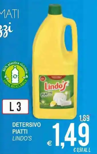 MD Discount Lindo's Piatti Detersivo L 3 offerta