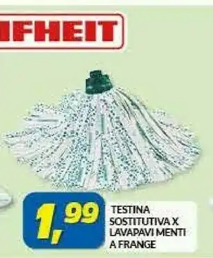 Risparmio Casa Testina Sostitutiva Lavapavimenti A Frange offerta