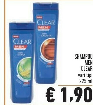 Conad Clear Shampoo Men offerta