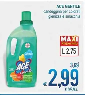 MD Discount Ace Gentile candeggina per colorati igienizza e smacchia L 2,75 offerta
