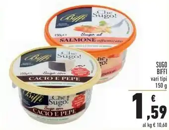 Conad Biffi Sugo Ai 4 Formaggi 150 G(ml) offerta