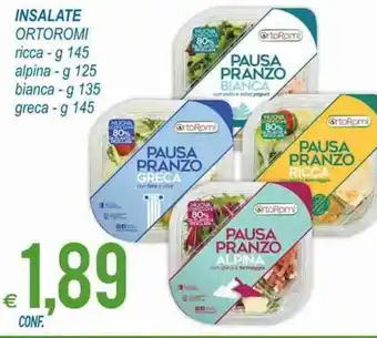 MD Discount Ortoromi Insalati ricca g 145, alpina g 125, bianca g 135, greca g 145 offerta