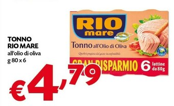 Pam Rio Mare Tonno Rio mare offerta