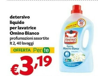 Pam Omino Bianco Detersivo lavatrice offerta