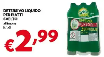 Pam Svelto Detersivo piatti offerta
