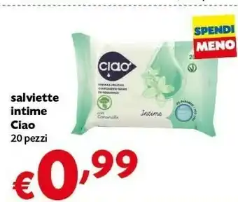 Pam Ciao Salviette Intime offerta