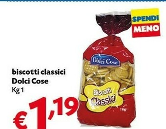 Pam Dolci Cose - Biscotti Classici 1000 G(ml) offerta